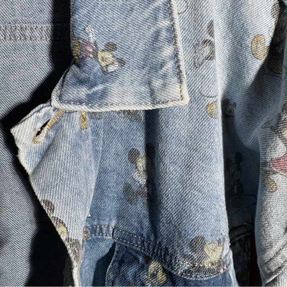 Disney x boohooMAN Denim MICKEY MOUSE Jacket - Picture 8 of 13